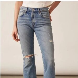 Citizens of Humanity Distressed Emannuelle Mid Rise Slim Boot Jean
